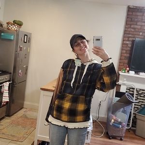 Hobo chic sweatshirt with hood